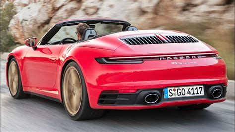 2020 Red Porsche 911 Carrera 4s Cabriolet Pure Driving Pleasure Youtube