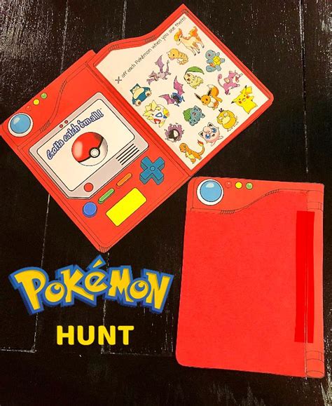Pokédex For A Pokémon Hunt Pokemon Themed Party Pokemon Birthday