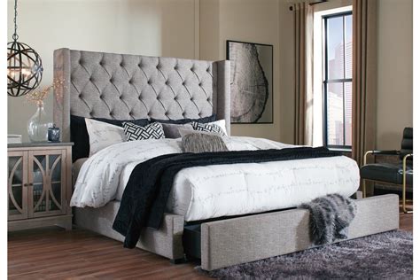 Sorinella Queen Upholstered Bed With Storage Ashley Furniture