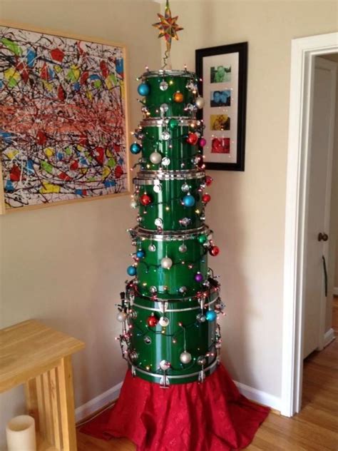 This Drum Christmas Tree Are You Ready To Rock Music Furniture
