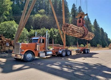 Log Truck Big Rig Trucks Truck Design Peterbilt