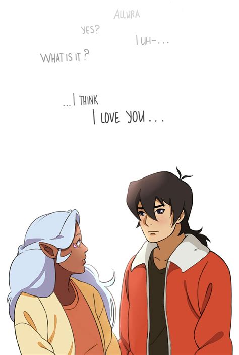 Keith Confessing His Love To Princess Allura In Modern Times From Voltron Legendary Defender