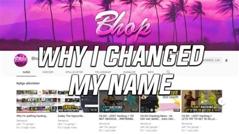 Why I Changed My Name Youtube