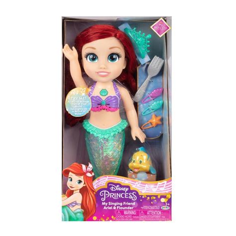 Disney Princess My Singing Friend Ariel And Flounder Toddler Doll
