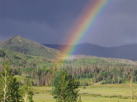Wallpaper Rainbow Sky Highland Wilderness Meteorological