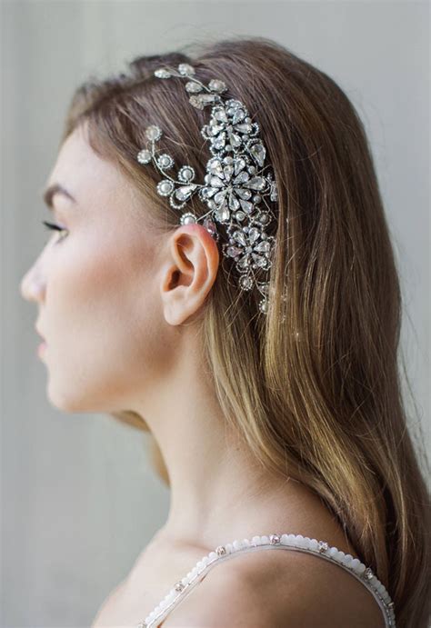 Crystal Hair Vine Wedding Hair Accessory Bridal Hair Vine Etsy