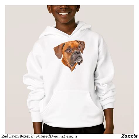 Red Fawn Boxer Boxer Dogs Dog Hoodie Sweatshirts