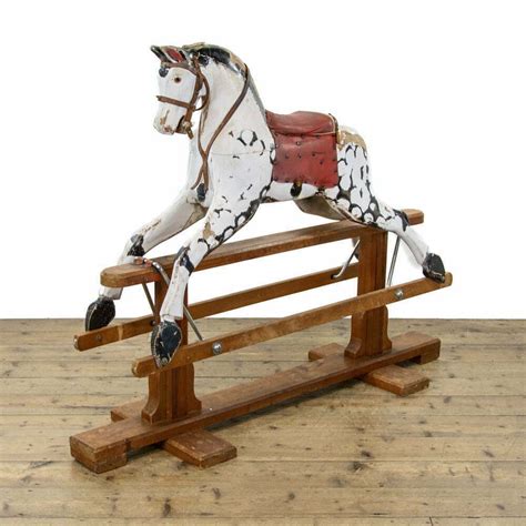 Vintage Wooden Rocking Horse By Leeway M 3833 Penderyn Antiques
