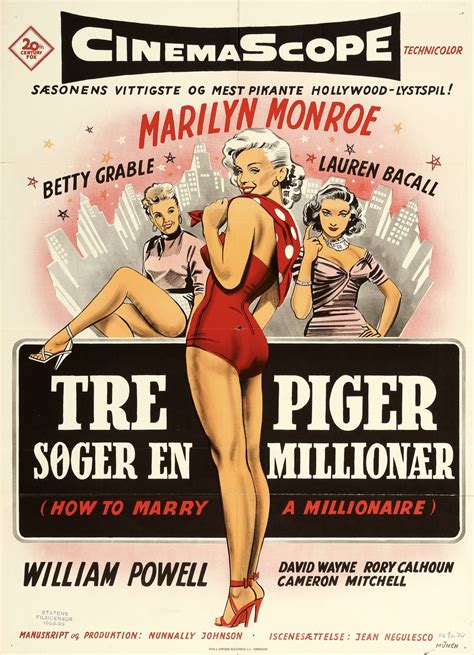 Perfectlymarilynmonroe A How To Marry A Millionaire 1953 Poster From