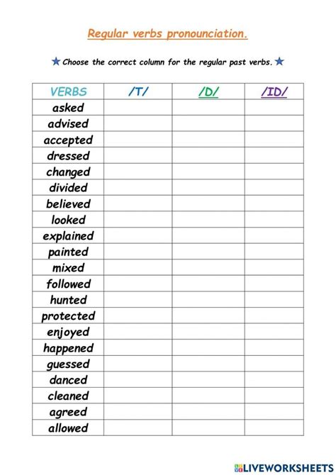 regular verbs exercises and pronunciation hot sex picture