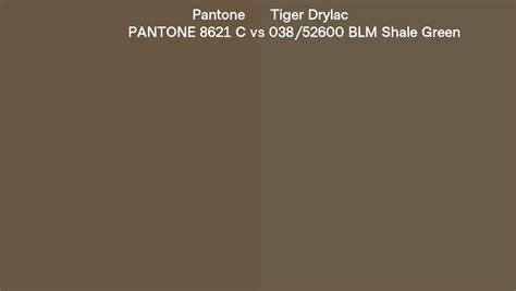 Pantone C Vs Tiger Drylac Blm Shale Green Side By Side