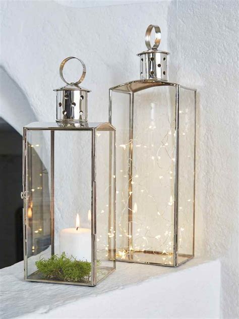 Elegant Silver And Glass Lanterns Lantern Decor Living Lanterns Decor