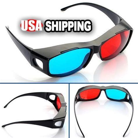 Red Blue Cyan Anaglyph Simple Style 3d Glasses 3d Movie Game Extra Upgrade Style 1pcs With