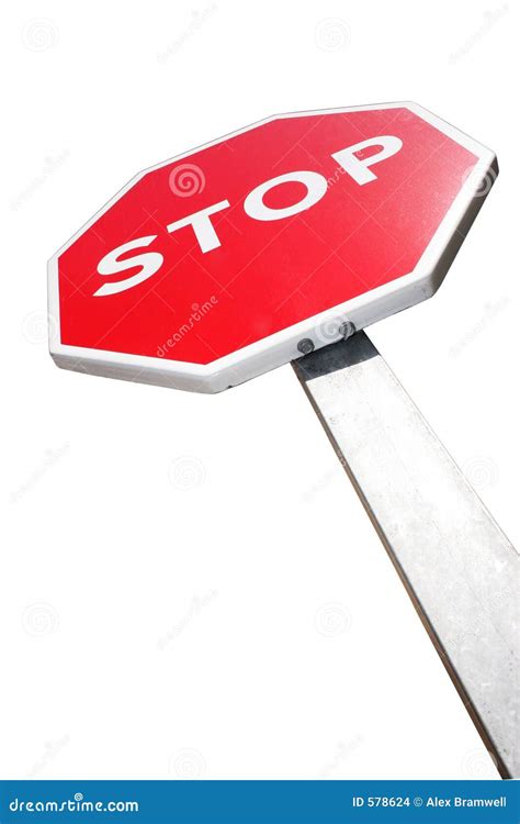 Isolated Stop Sign Stock Photo Image Of American Sign 578624