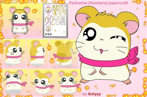 Hamtaro Pikachu Paper Crafts Alam Retro Craft Ideas Fictional