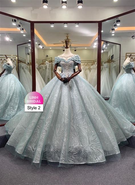 spectacular aqua blue  teal beaded sparkle princess ball gown wedding