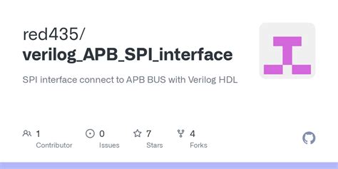Github Red435verilogapbspiinterface Spi Interface Connect To Apb