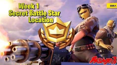 Fortnite Season 9 Week 1 Secret Battle Star Location Free Tier Youtube