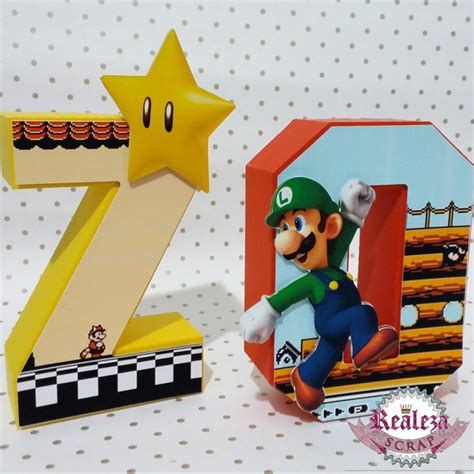 Letra 3d Super Mário No Elo7 Realeza Scrap F6e2fe