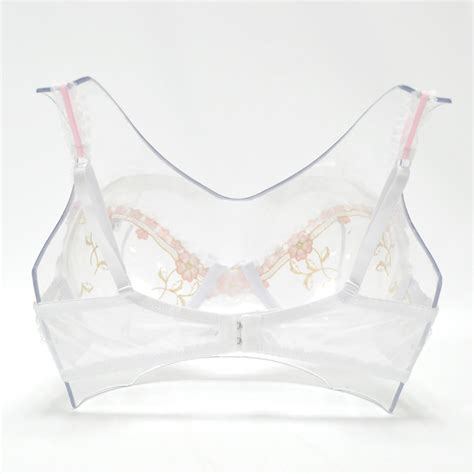 Sexy Ladies Glamorous Bra Unlined See Through Sheer Floral Demi Cup Bra Sets 36d Ebay