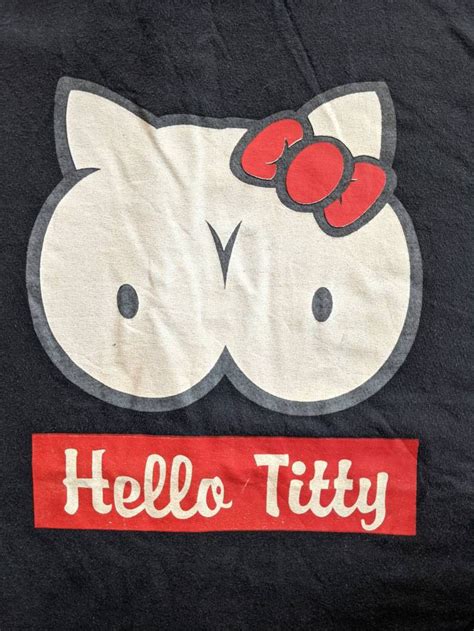 Vintage Y2k Hello Titty Parody Hello Kitty Shirt Etsy Uk