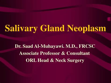 Ppt Salivary Gland Neoplasm Powerpoint Presentation Free Download Id