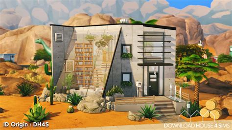 Basegame Desert Industrial House Maisons Download House 4 Sims