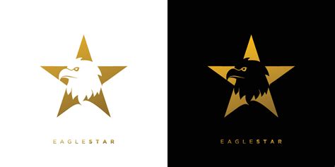 Elegant And Attractive Eagle Star Logo Design 8169863 Vector Art At