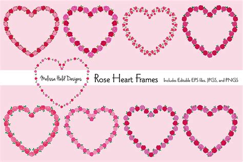 Rose Heart Frames Creative Daddy