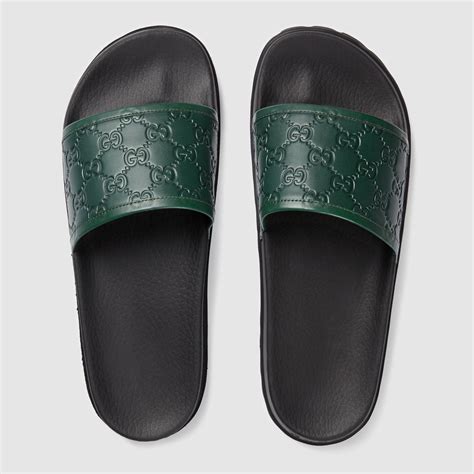 How to pick up your order curbside: Lyst - Gucci Signature Slide Sandal in Green for Men
