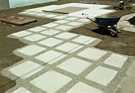 Square or rectangular blocks are fairly easy concrete pavers are popular because they are available in a large variety of colors, textures, finishes and sizes. How do I Lay Granite Slabs on a Gravel Patio? | DIYnot Forums