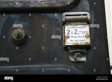 Coin Slot Of Old Vending Machine Stock Photo Alamy
