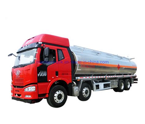Faw 8x4 30000l 30t 30tons 20tons Aluminum Fuel Tank Truck China