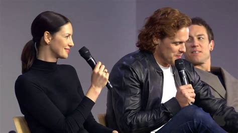 Outlander Cast Interview With Caitriona Balfe Sam Heughan Tobias Menzies And Maril Davis Youtube