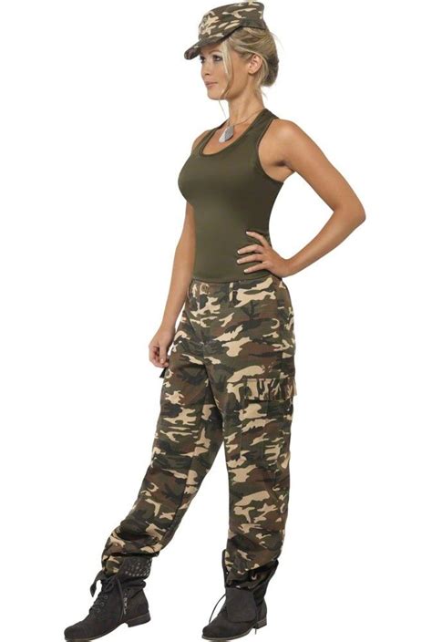 Get Your Troops In Line Wearing This Funky Women S Camouflage Army Costume By Smiffy S Great