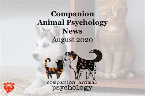 Companion Animal Psychology News August 2020