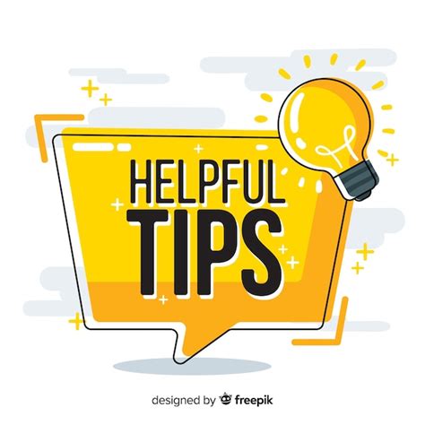 Helpful Tips Concept In Flat Style Free Vector