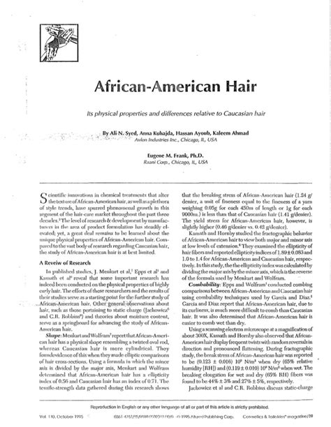 African American Hair Pdf