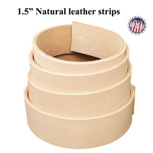 Natural Leather Strips Wide Vegetable Tanned Leather For Diy