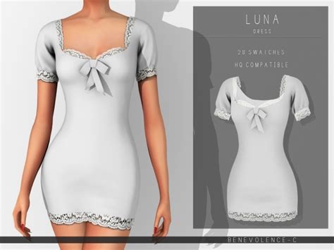 Luna Dress Angelic Collection The Sims 4 Download