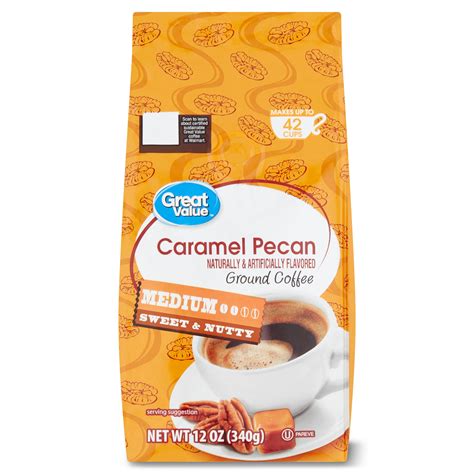 Great Value Caramel Pecan Ground Coffee 12 Oz
