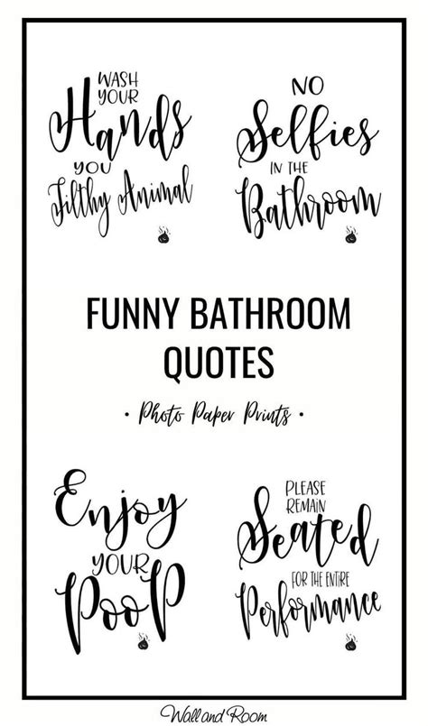 Funny Bathroom Quotes Wall Art Video In 2020 Bathroom Quotes Funny