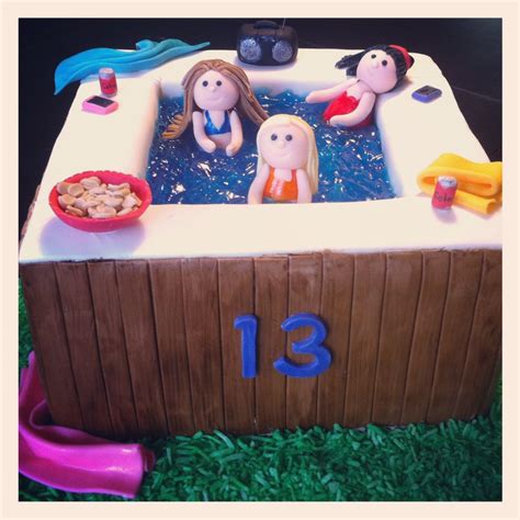 Hot Tub Party Cake ♥ Loved And Pinned By Hottubequipmentca Pool