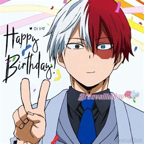 Happy Birthday Shouto Todoroki Anime Happy Birthday Anime Happy