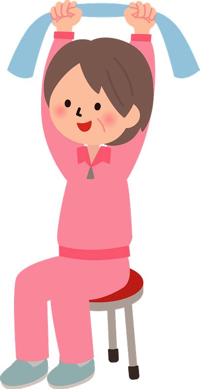 Senior Woman Is Exercising Clipart Free Download Transparent Png