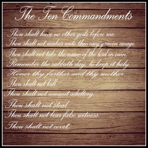 The Ten Commandments Exodus 20 3 17 Ten Commandments Ten Verses