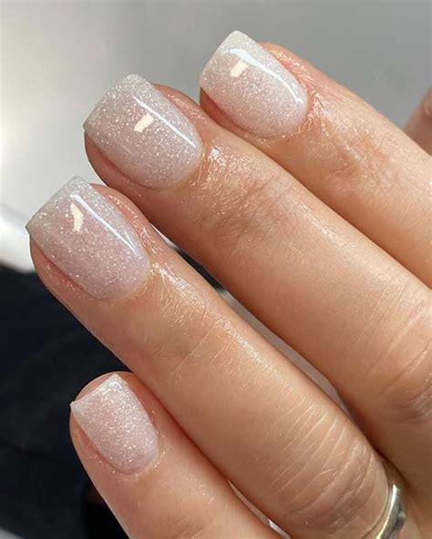 Get The Glitzy Look How To Achieve White Sparkle Ombre Nails In Just A