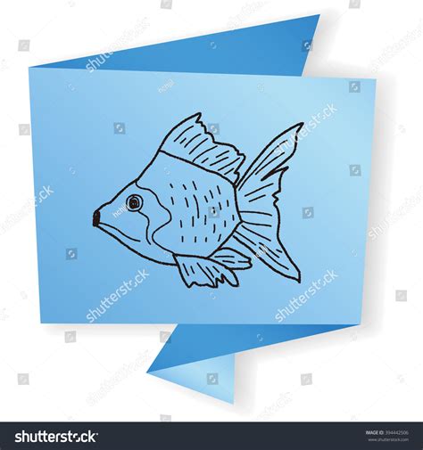 Goldfish Doodle Stock Illustration 394442506 Shutterstock