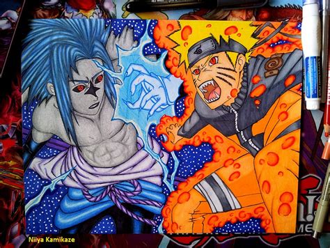 Naruto Vs Sasuke By Niiyasensei On Deviantart