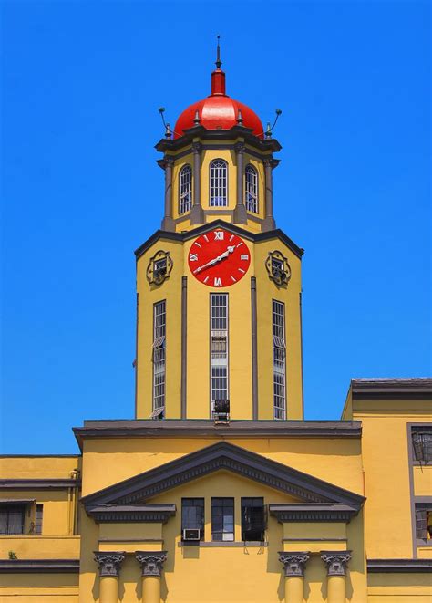Iconic City Hall Of Manila Clock Tower Manila Filipino Architecture